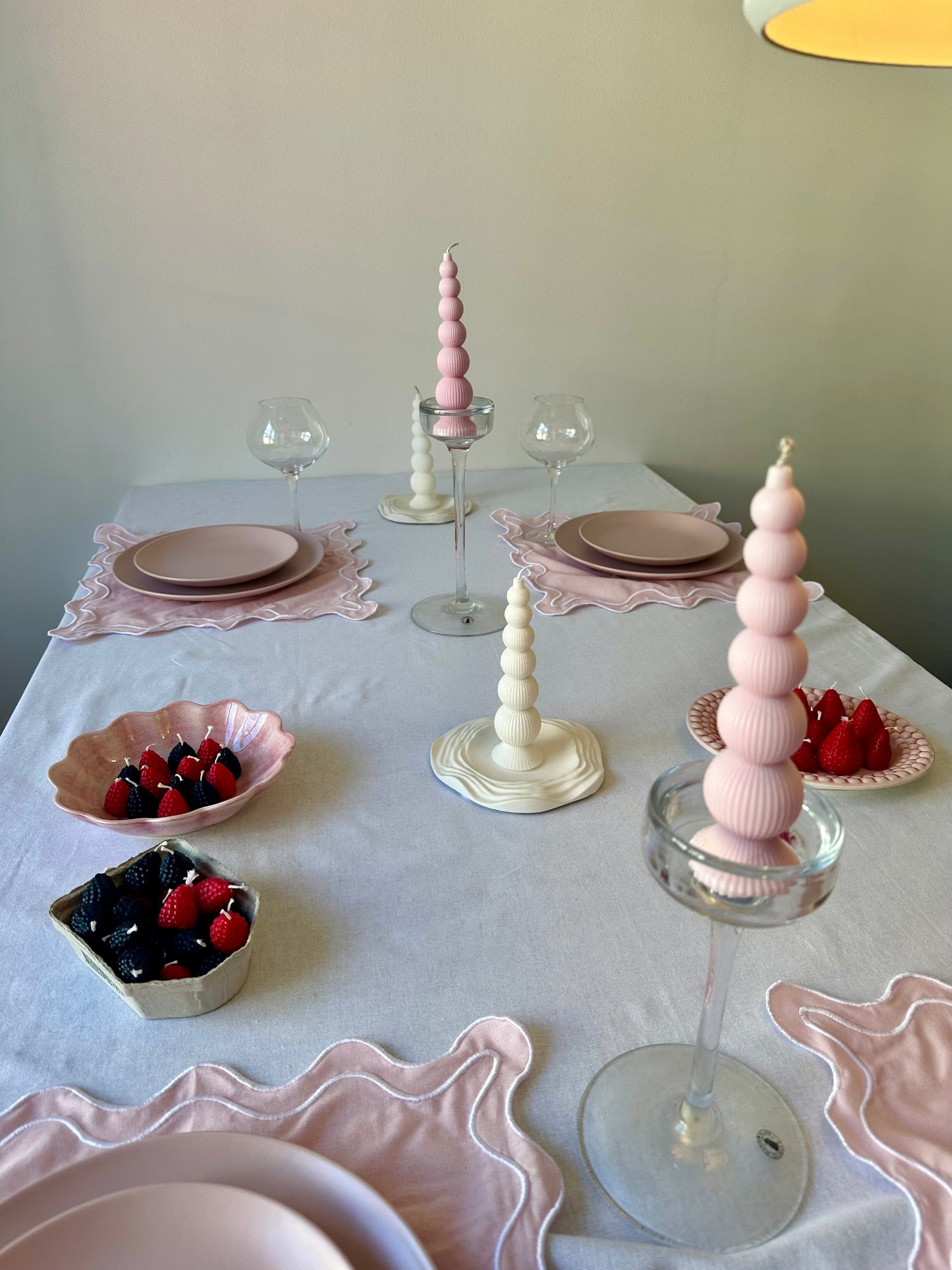 Bubbelformade ljus