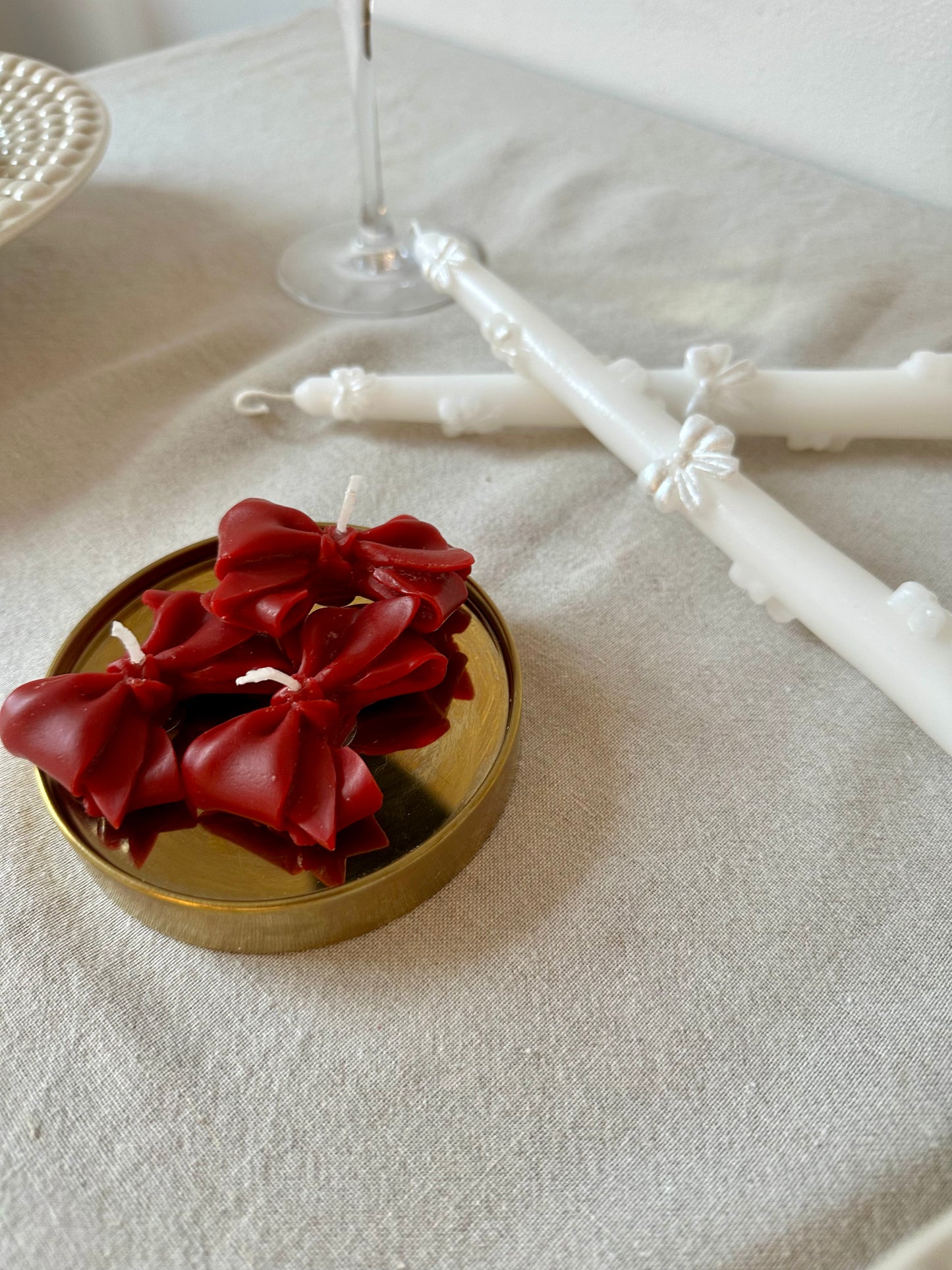 Små rosett värmeljus