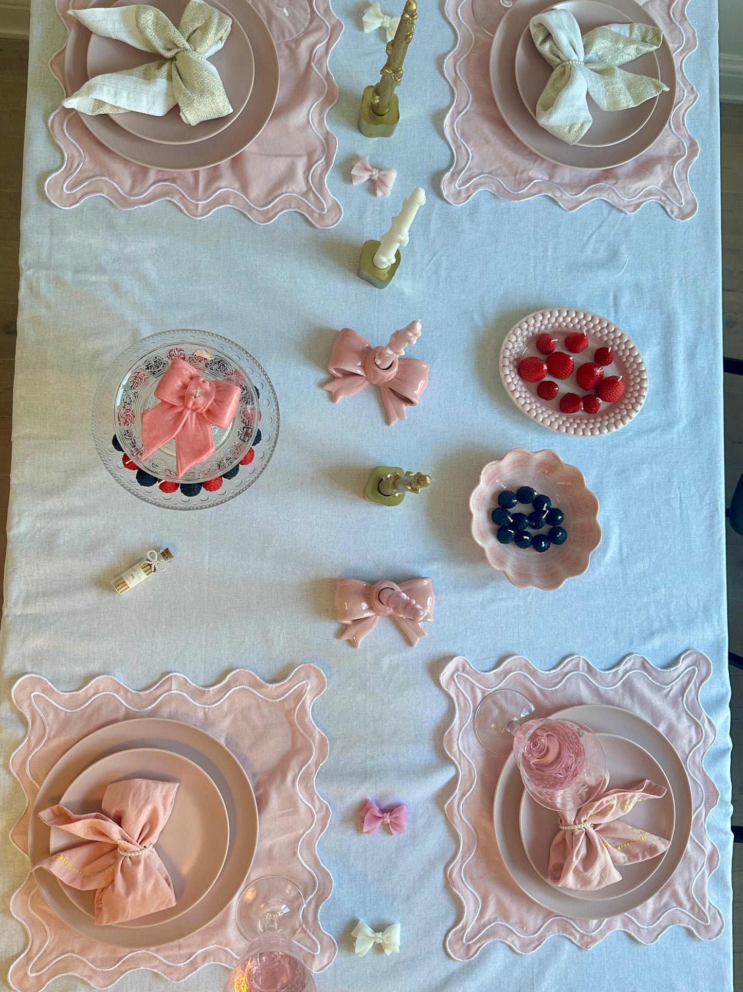 Små rosett värmeljus