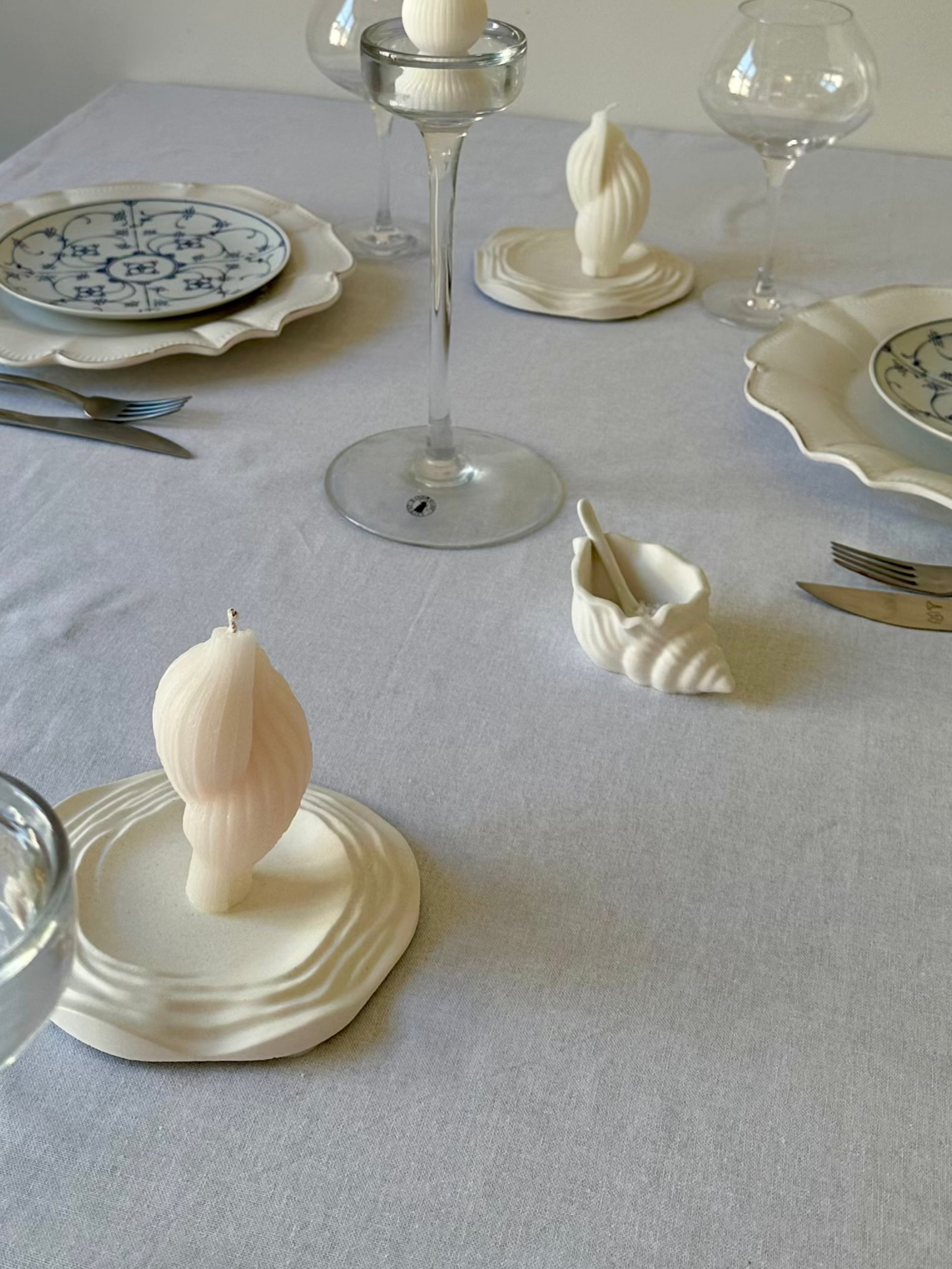Snäck formade ljus