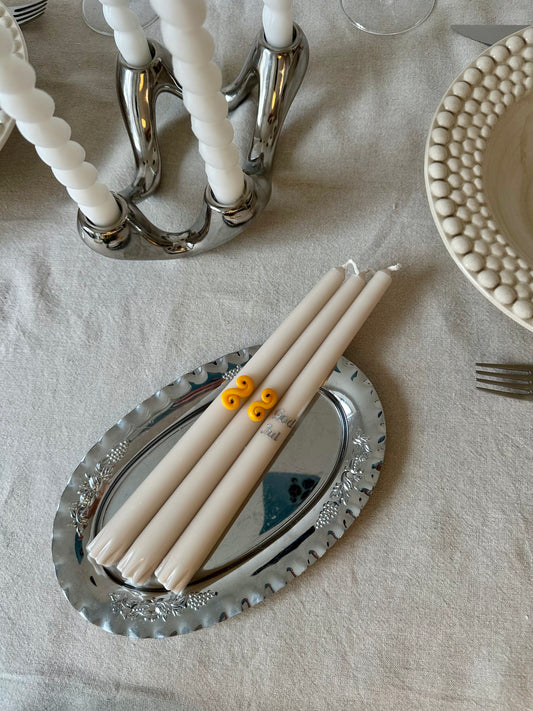 Lussebulle ljus höga 3st