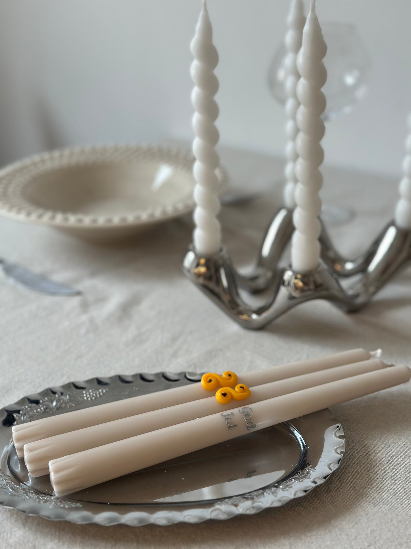 Lussebulle ljus höga 3st