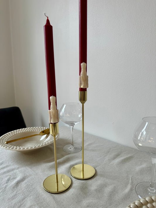 Långa nötknäppar kronljus ca 8h + brinntid