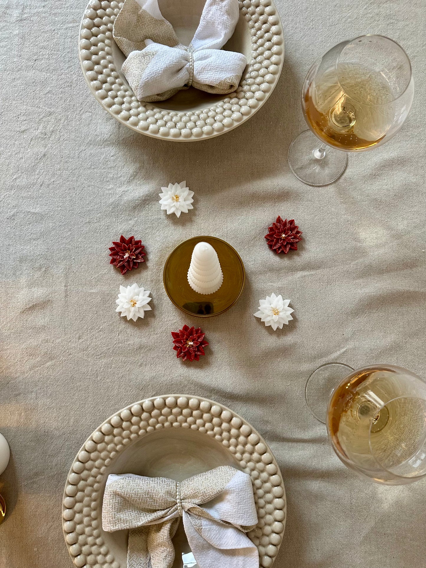 Julblomma värmeljus 3st