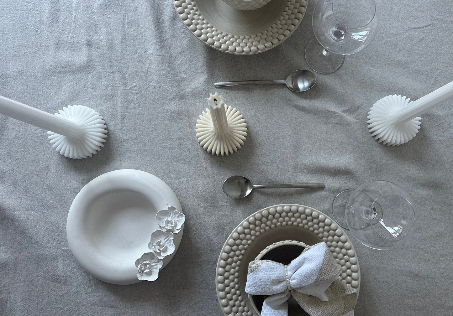 Handgjort orkidé fat