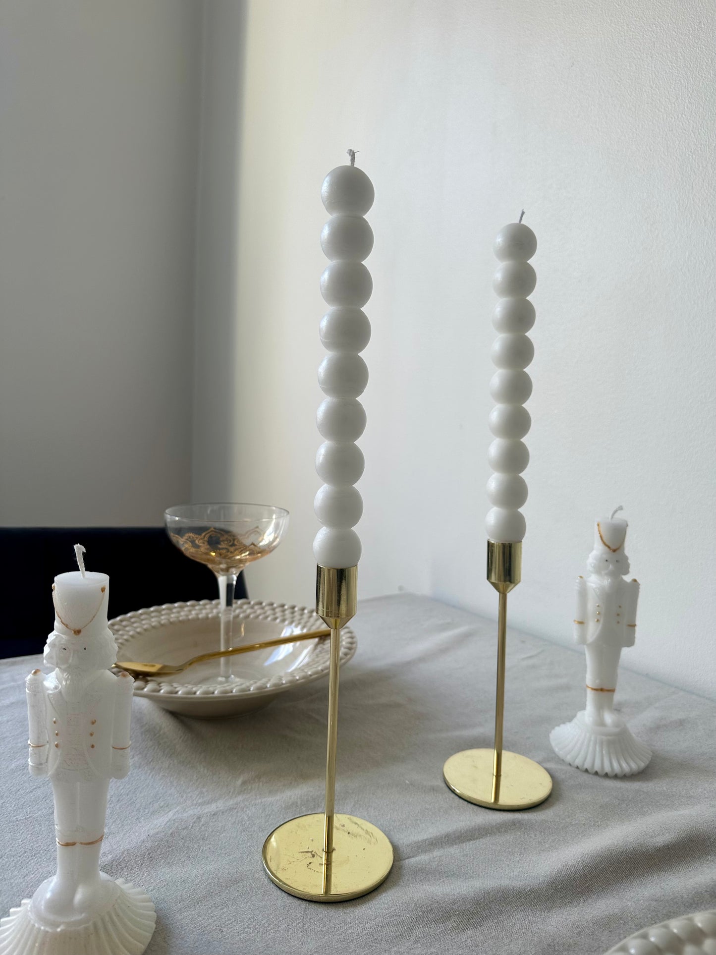 Bubbelformade höga ljus 2st