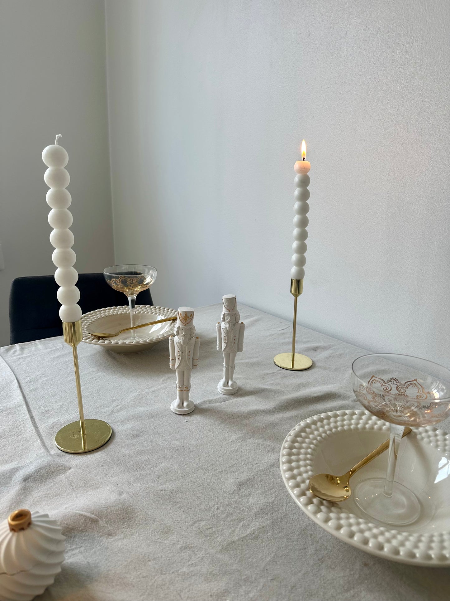 Bubbelformade höga ljus 2st