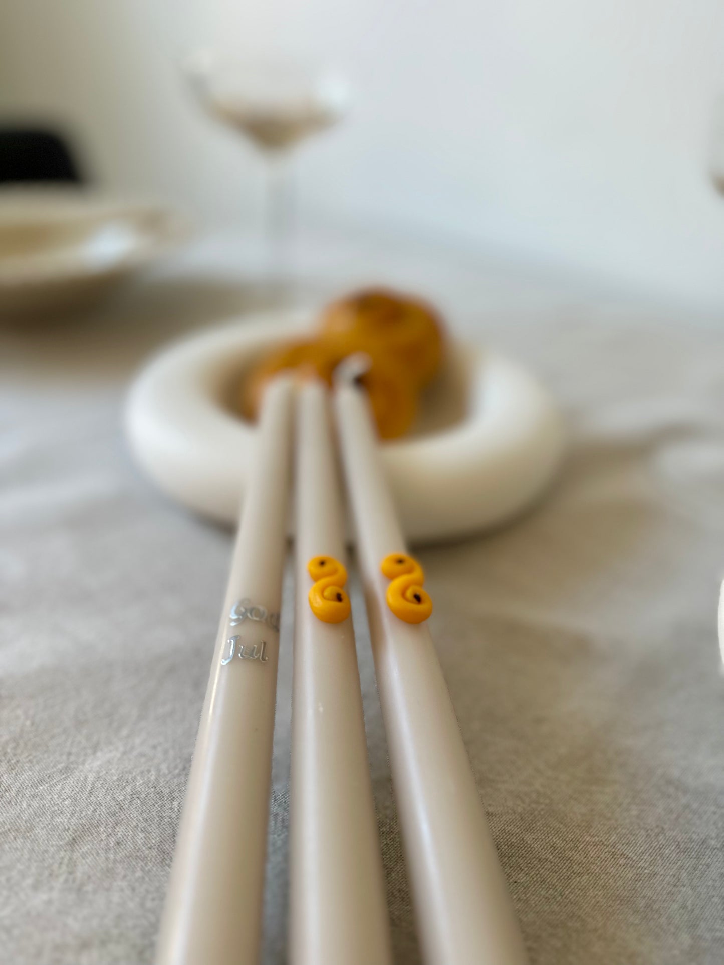 Lussebulle ljus höga 3st