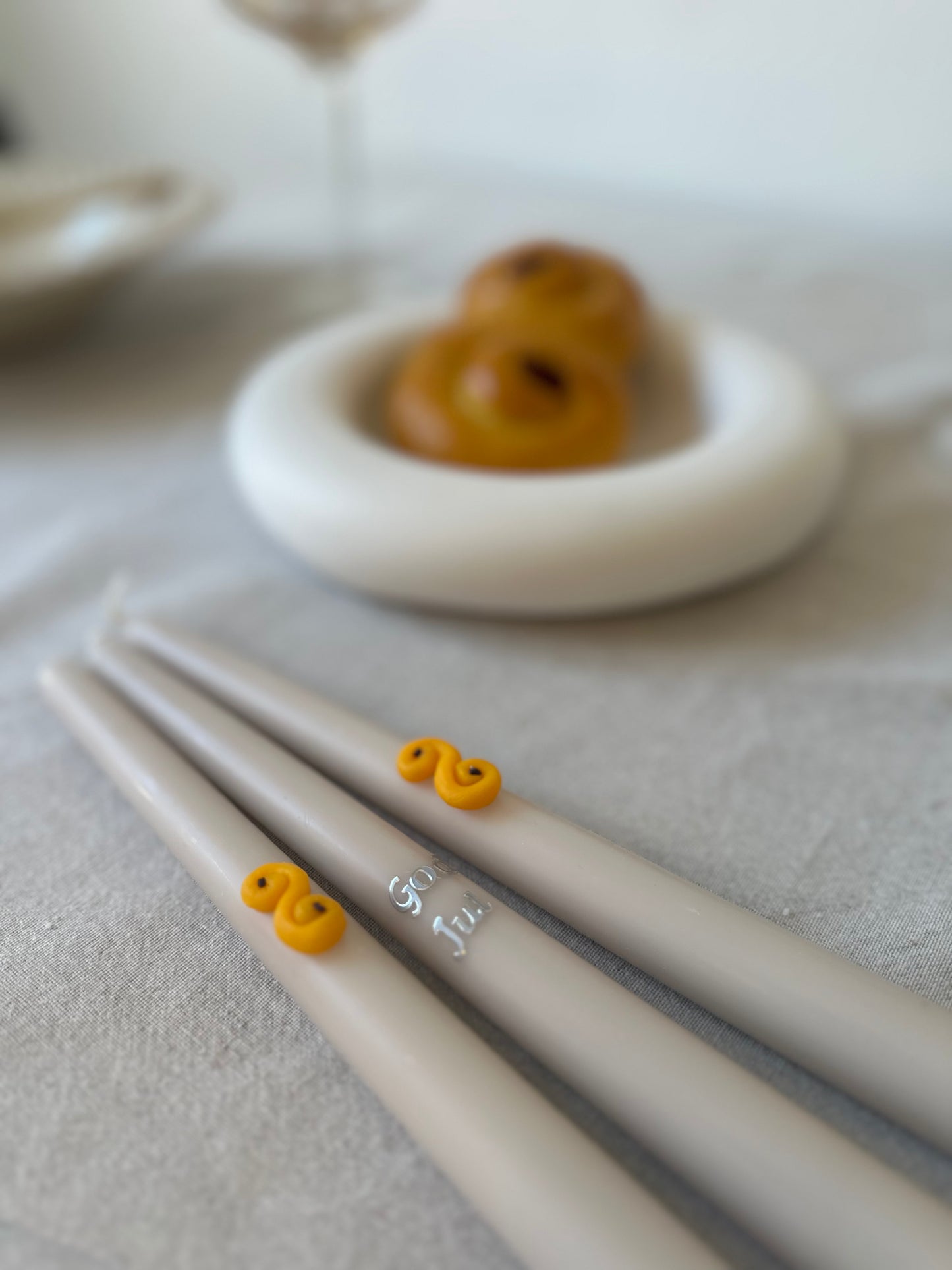 Lussebulle ljus höga 3st